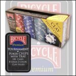Fichas Poker Bicycle de Arcilla